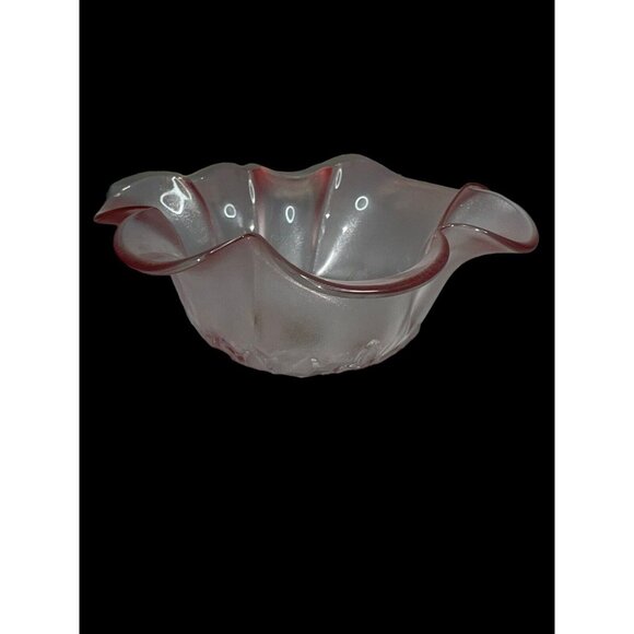 Home Beautiful Pink Rose Blush Hostess Glass Bowl Made in Germany - Picture 4 of 5